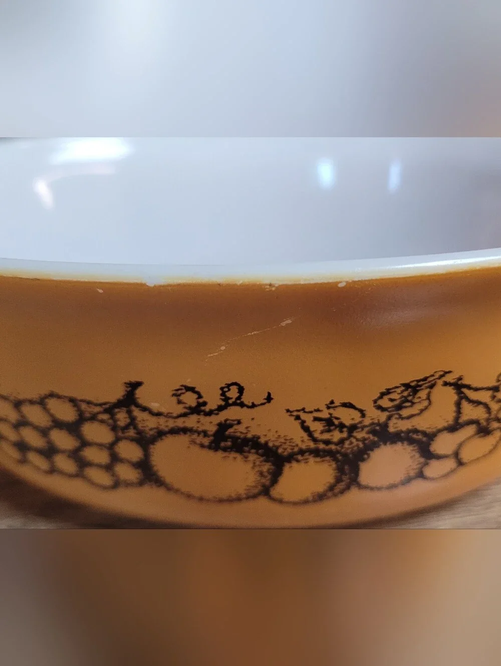 Pyrex 70s Old Orchard Oval Casserole Vintage